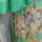 1920s Floral Chiffon Dress, Size 6
