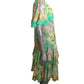 1920s Floral Chiffon Dress, Size 6