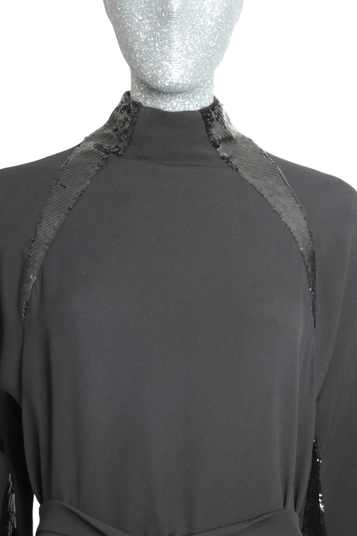 1980s Silk & Sequin Evening Gown, Size 8