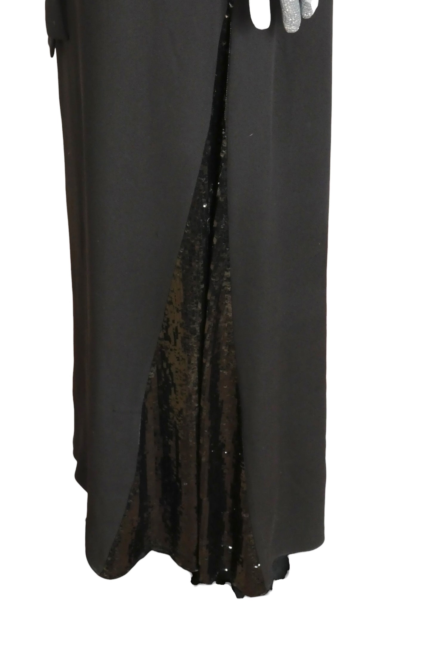 1980s Silk & Sequin Evening Gown, Size 8