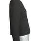CHLOE - Black Wool Crepe Jacket with Silver Bracelet Cuffs, Size-8