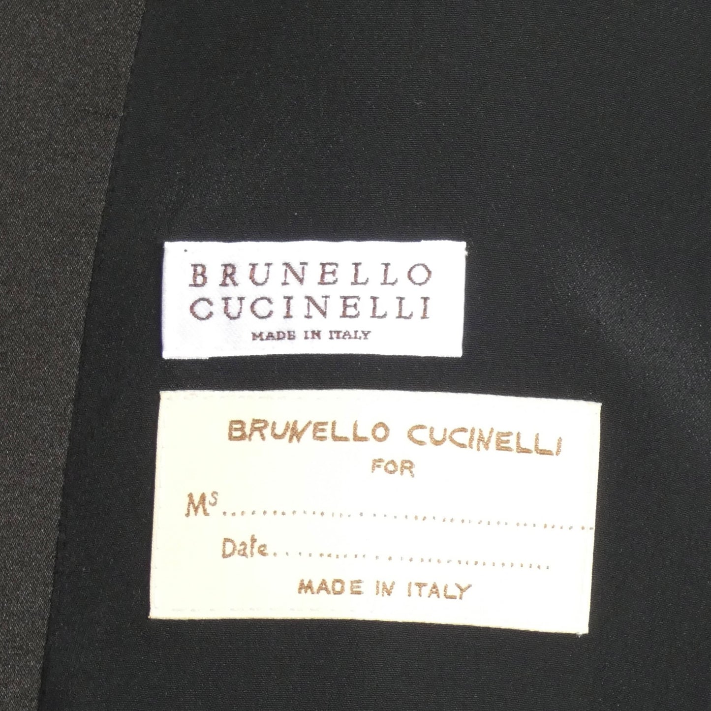 BRUNELLO CUCINELLI - Black Wool & Feather Tuxedo Jacket, Size-10