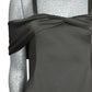 OFF-WHITE - 2018 Black Satin Sheath Dress, Size-12