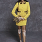 MOSCHINO COUTURE!  2021 Yellow Crepe Turban