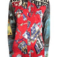 MOSCHINO JEANS - 1990s "Patch & Work" Satin Blouse, Size-6