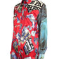 MOSCHINO JEANS - 1990s "Patch & Work" Satin Blouse, Size-6