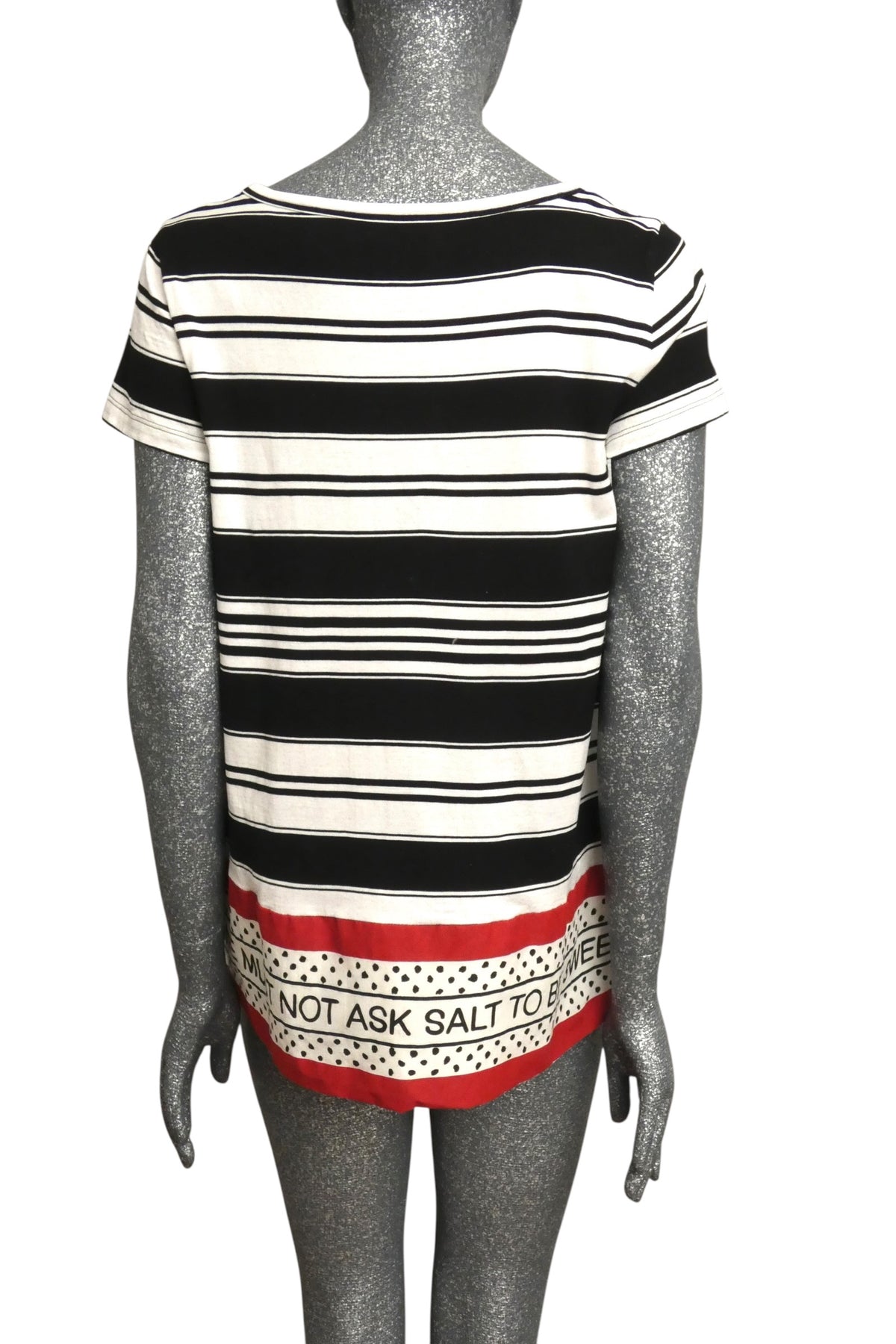 MOSCHINO CHEAP & CHIC - Cotton Stripe T-Shirt, Size-14