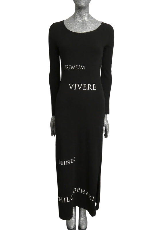 MOSCHINO JEANS - Printed Knit Maxi Dress, Size 8