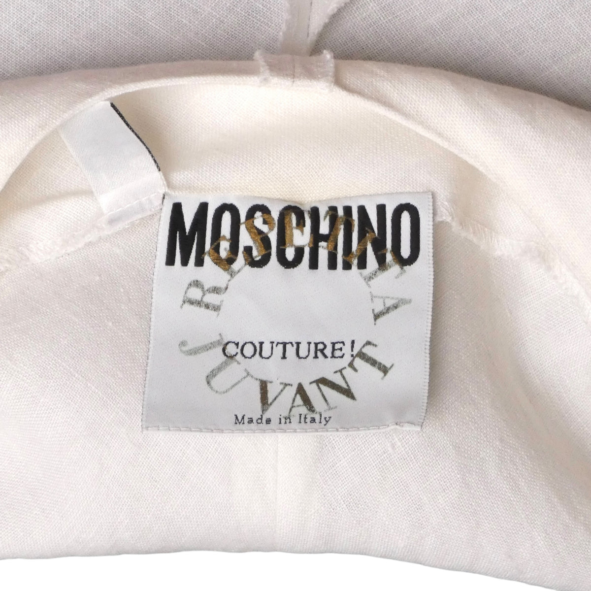 MOSCHINO COUTURE! - 1994 Linen & Lace Maxi Dress, Size-4