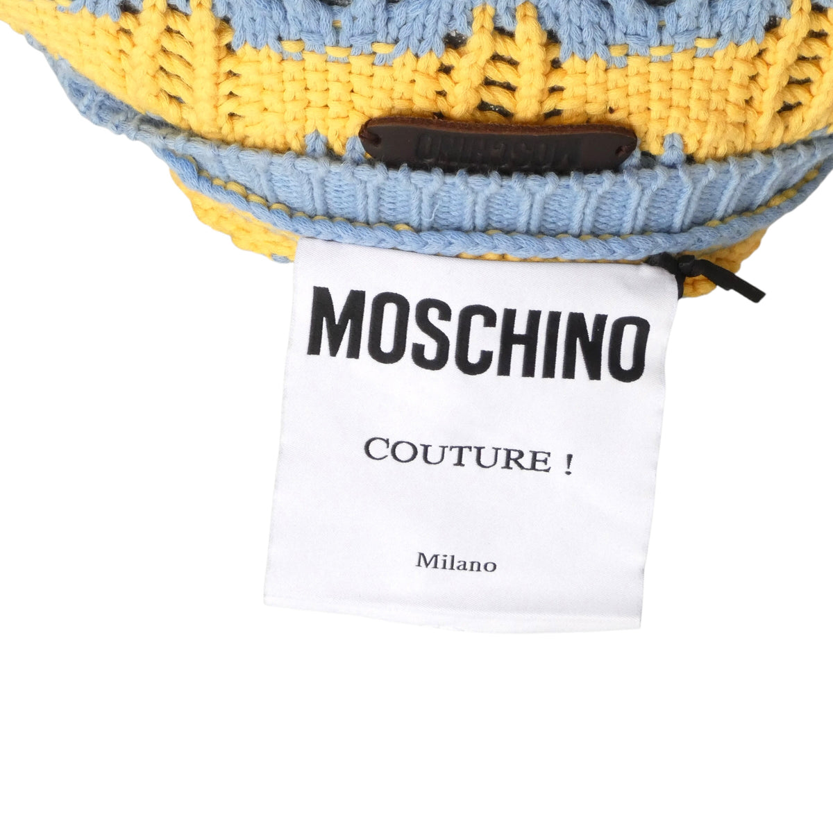 MOSCHINO COUTURE! - 2025 Blue & Yellow Cotton Stripe Sweater, Multiple Items Available