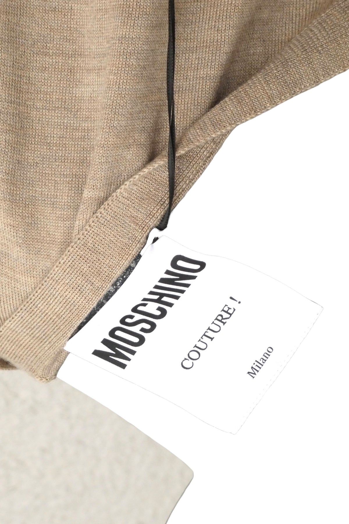 MOSCHINO COUTURE! - S2025 Brown One Shoulder Cardigan, Multiple Items Available