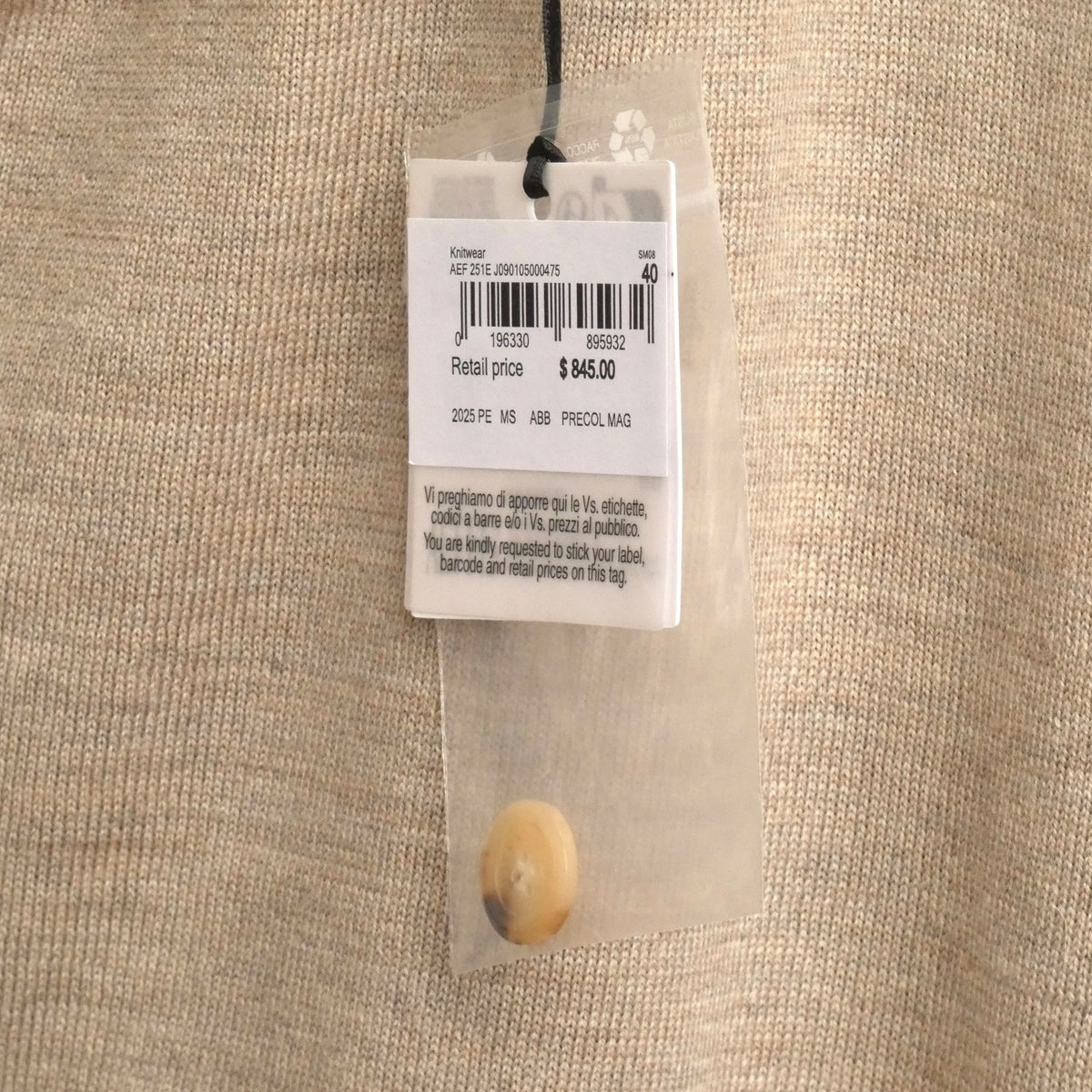 MOSCHINO COUTURE! - S2025 Brown One Shoulder Cardigan, Multiple Items Available