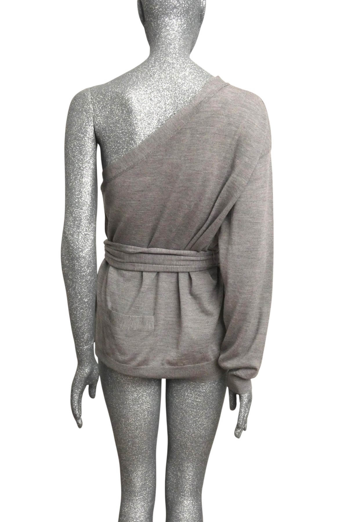 MOSCHINO COUTURE! - S2025 Grey One Shoulder Cardigan, Multiple Items Available