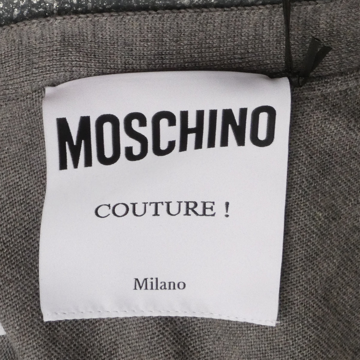 MOSCHINO COUTURE! - S2025 Grey One Shoulder Cardigan, Multiple Items Available
