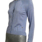 MOSCHINO COUTURE! - 2025 Blue Backless Cardigan, Multiple Sizes Available