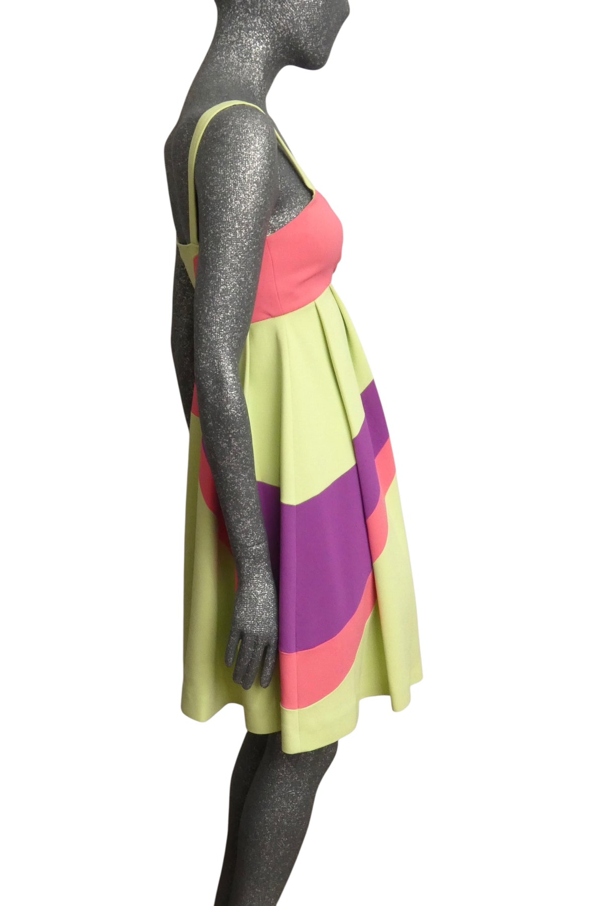 MOSCHINO COUTURE! - R2023 Lime & Pink Color Block Dress, Multiple Items Available