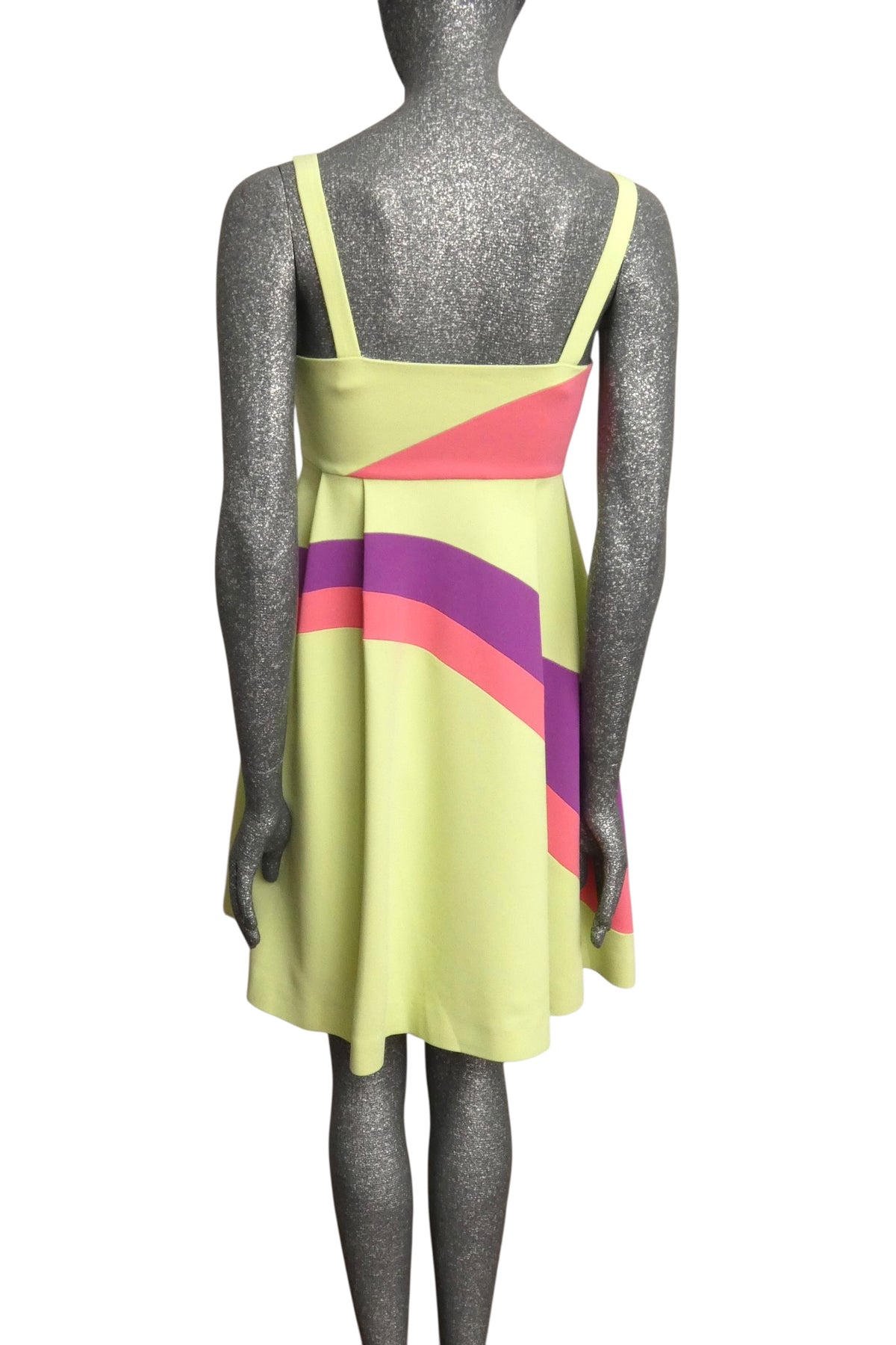 MOSCHINO COUTURE! - R2023 Lime & Pink Color Block Dress, Multiple Items Available