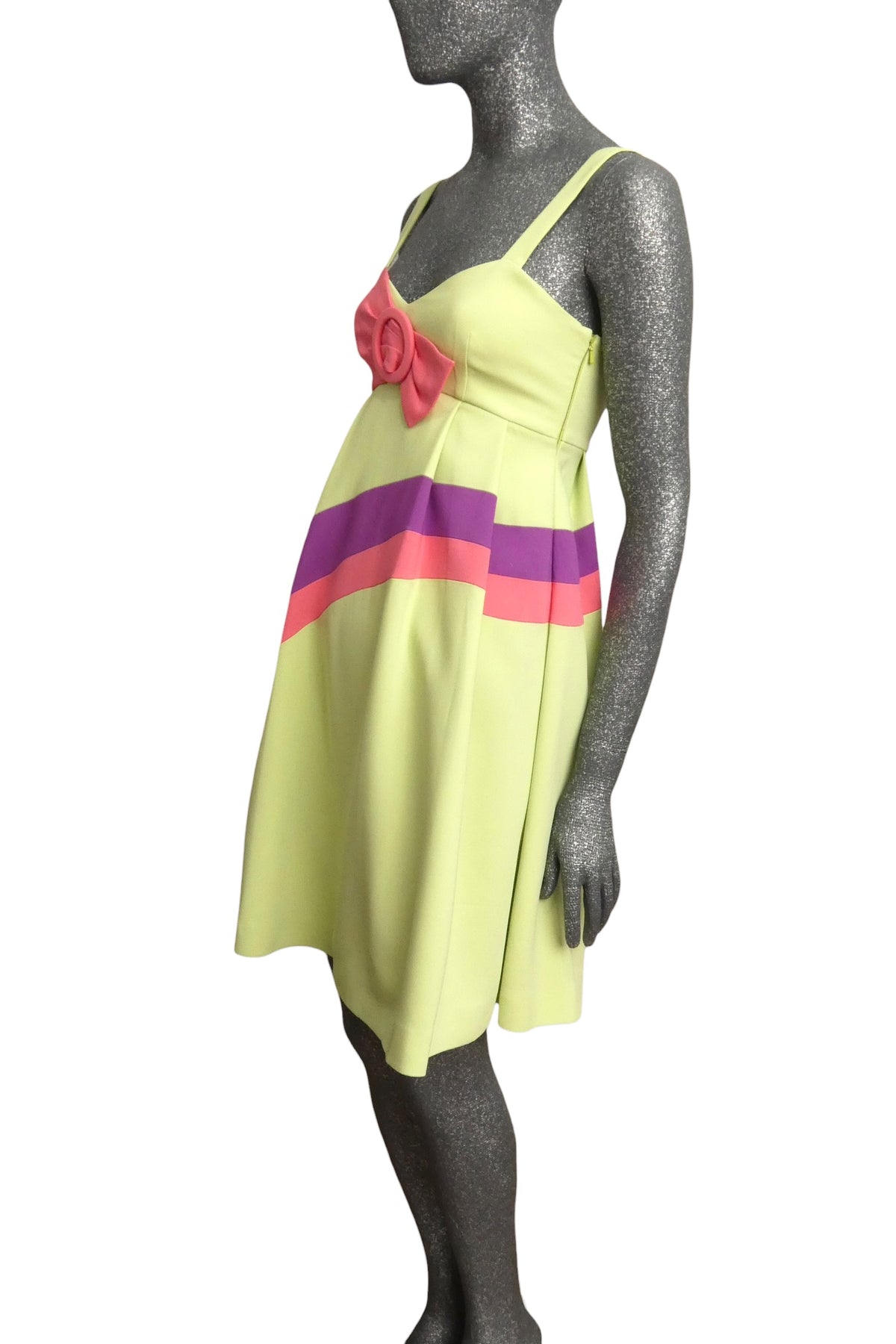MOSCHINO COUTURE! - R2023 Lime & Pink Color Block Dress, Multiple Items Available