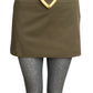MOSCHINO COUTURE! - S2024 Olive Cotton Mini Skirt, Multiple Items Available