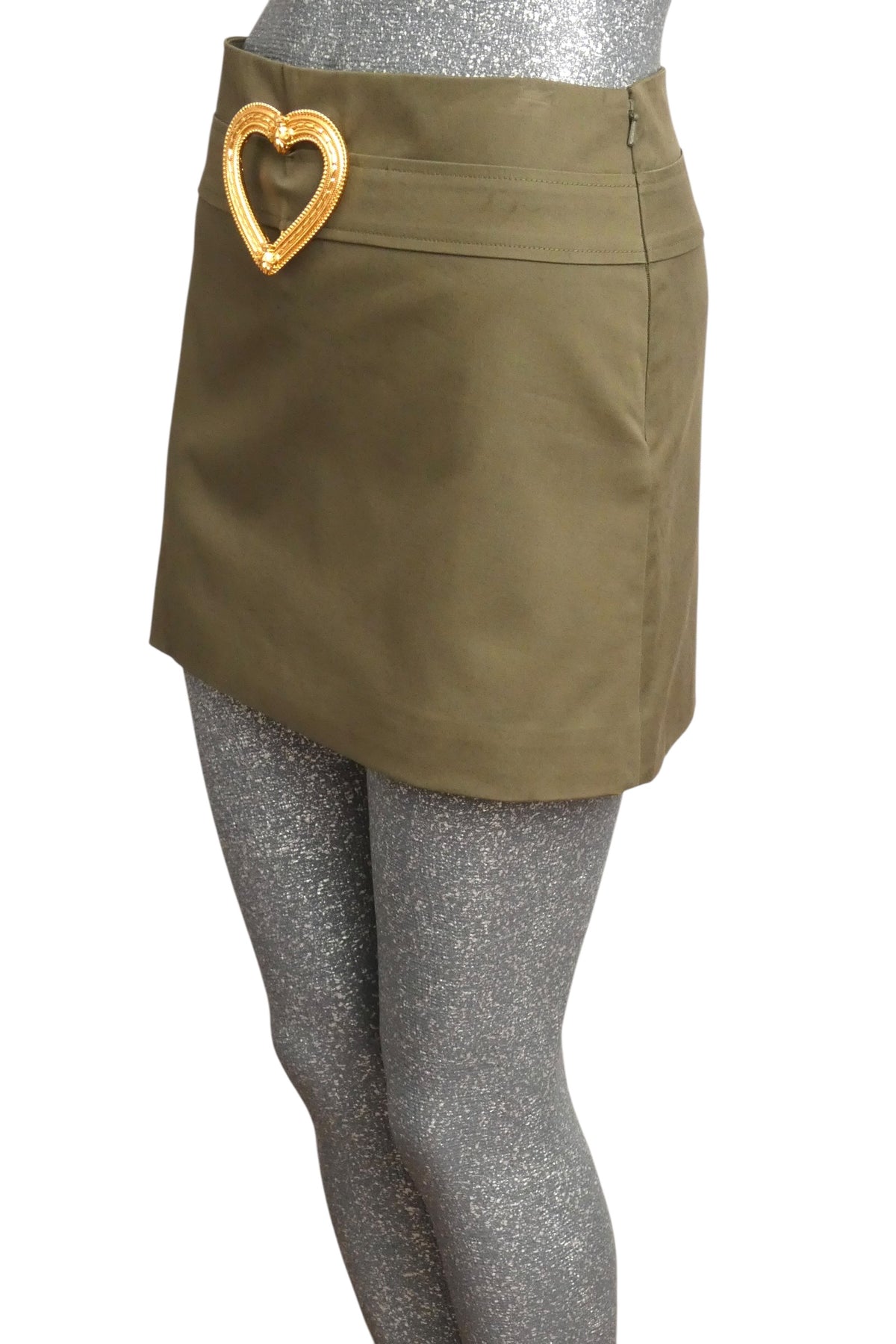 MOSCHINO COUTURE! - S2024 Olive Cotton Mini Skirt, Multiple Items Available