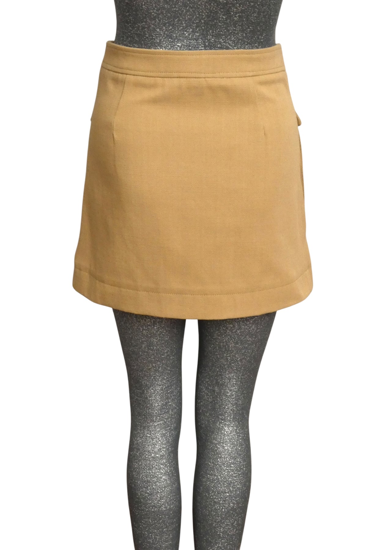 MOSCHINO COUTURE! - 2024 NWT Khaki Cargo Pocket Skirt, Size-6
