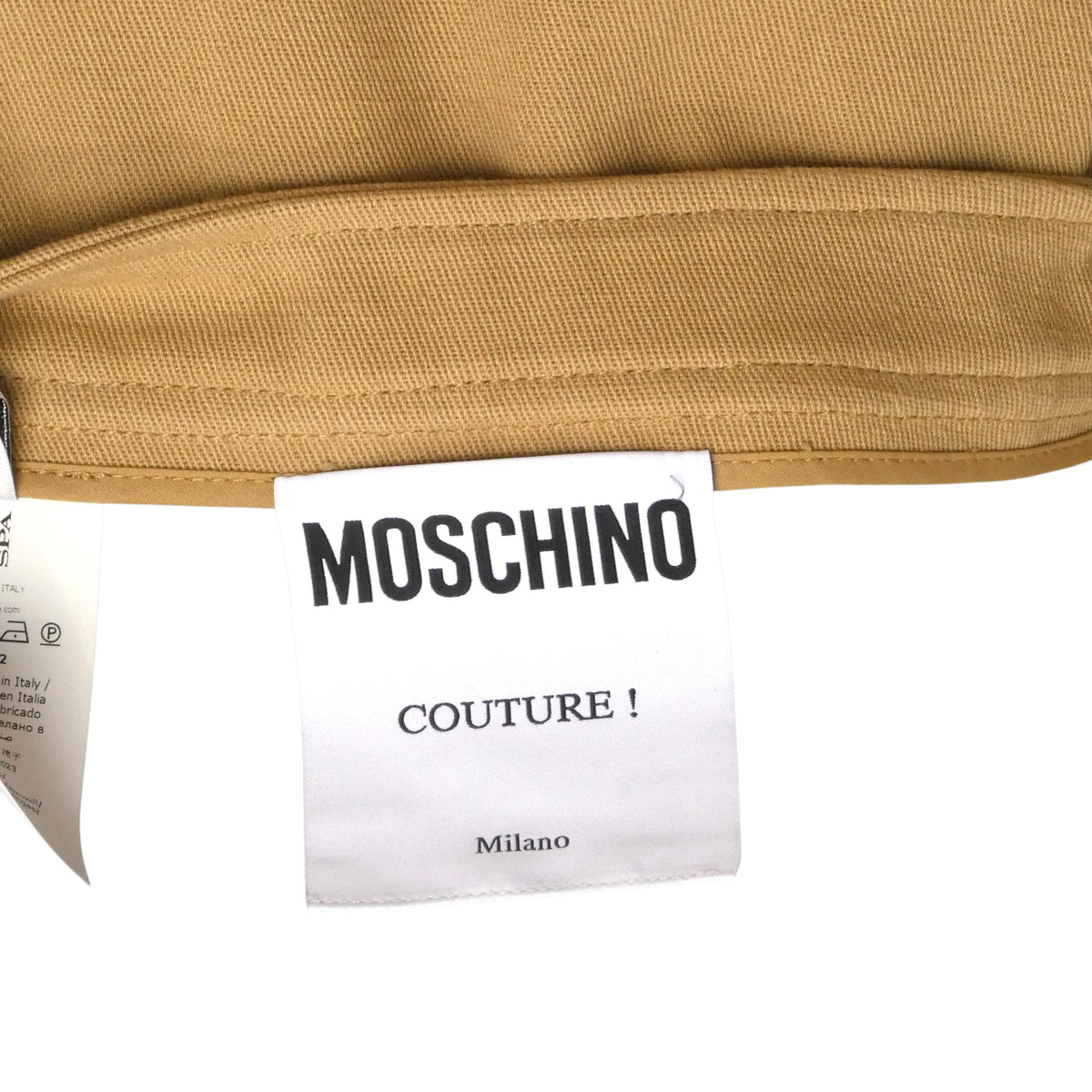 MOSCHINO COUTURE! - 2024 NWT Khaki Cargo Pocket Skirt, Size-6