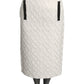 MOSCHINO COUTURE! - 2025 White & Black Sweater Knit Skirt, Size-10