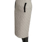 MOSCHINO COUTURE! - 2025 White & Black Sweater Knit Skirt, Size-10