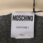 MOSCHINO COUTURE! - 2025 White & Black Sweater Knit Skirt, Size-10