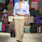 MOSCHINO COUTURE! - R2025 Khaki Gabardine Skirt, Multiple Items Available