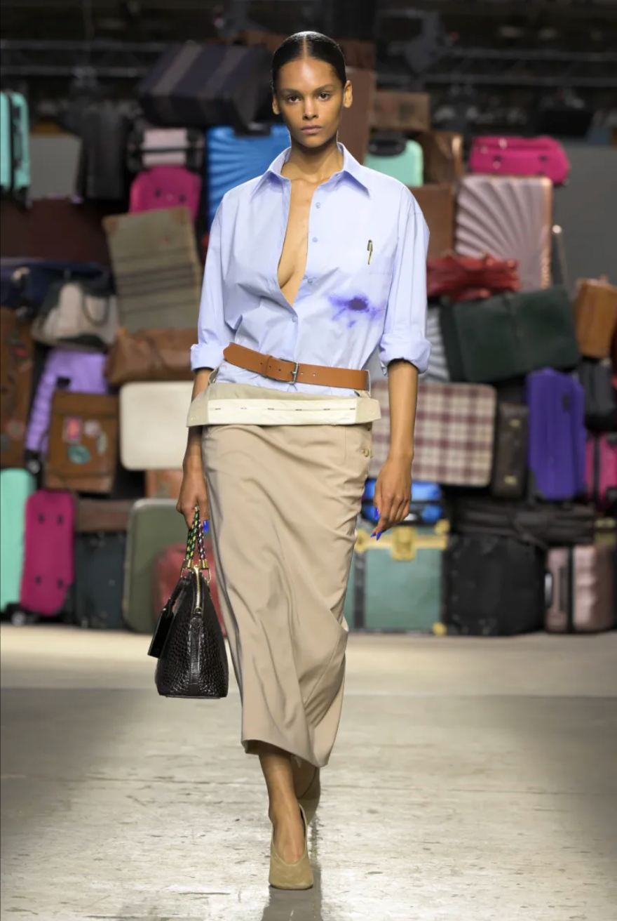 MOSCHINO COUTURE! - R2025 Khaki Gabardine Skirt, Multiple Items Available
