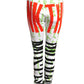 MOSCHINO COUTURE! - S2025 White & Multi Printed Knit Pants, Size-4
