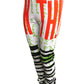 MOSCHINO COUTURE! - S2025 White & Multi Printed Knit Pants, Size-4