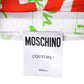 MOSCHINO COUTURE! - S2025 White & Multi Printed Knit Pants, Size-4