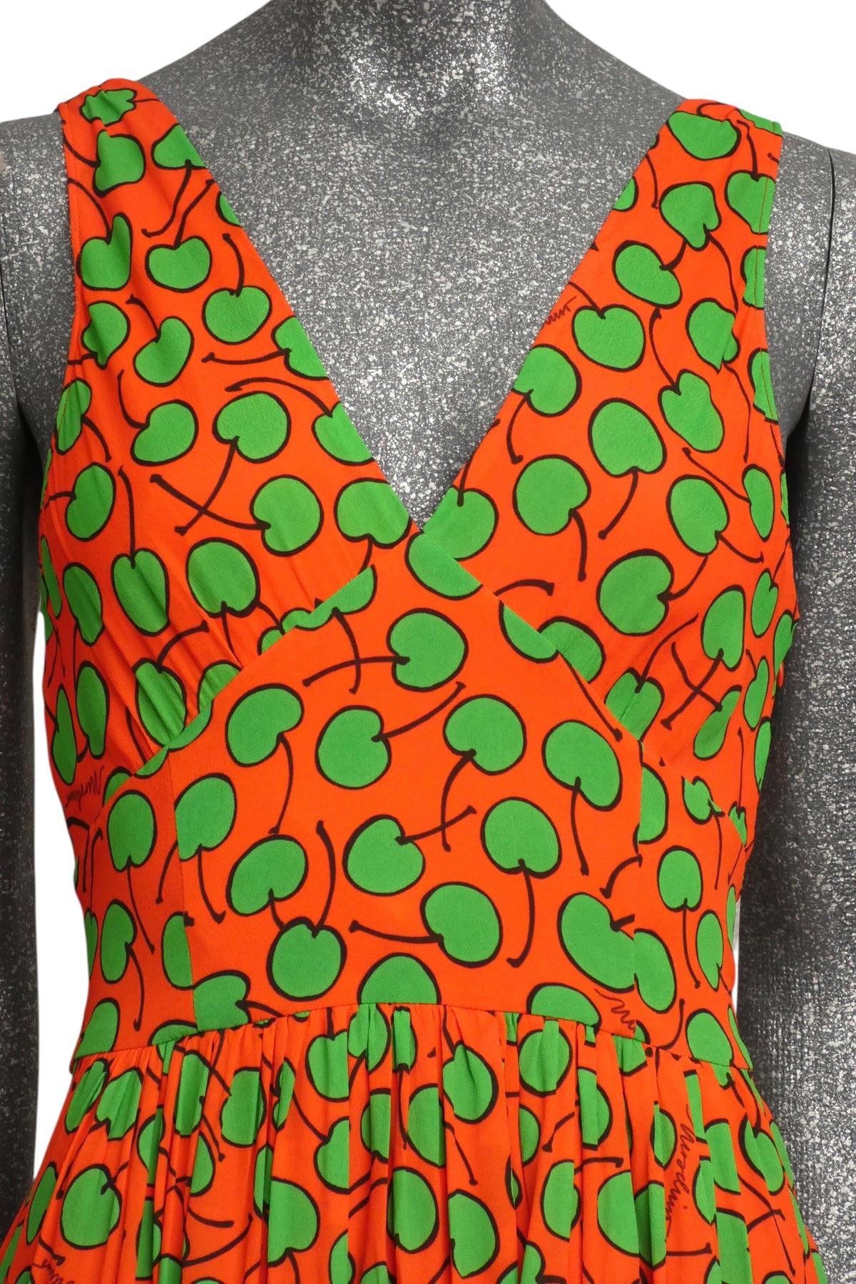 MOSCHINO COUTURE! - 2024 Red & Green Cherry Print Dress, Multiple Sizes Available