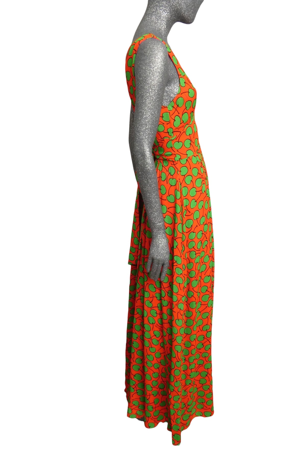 MOSCHINO COUTURE! - 2024 Red & Green Cherry Print Dress, Multiple Sizes Available