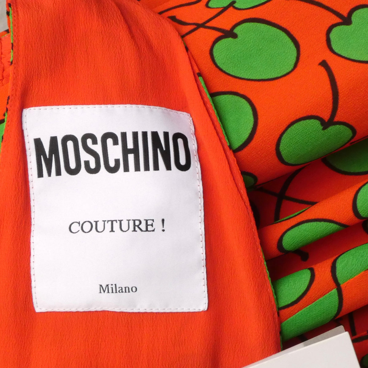 MOSCHINO COUTURE! - 2024 Red & Green Cherry Print Dress, Multiple Sizes Available
