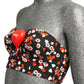 MOSCHINO COUTURE! - S2023 Black & Red Heart Bustier, Multiple Items Available