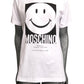 MOSCHINO COUTURE! - 2025 White & Black Smiley T-Shirt, Multiple Sizes Available