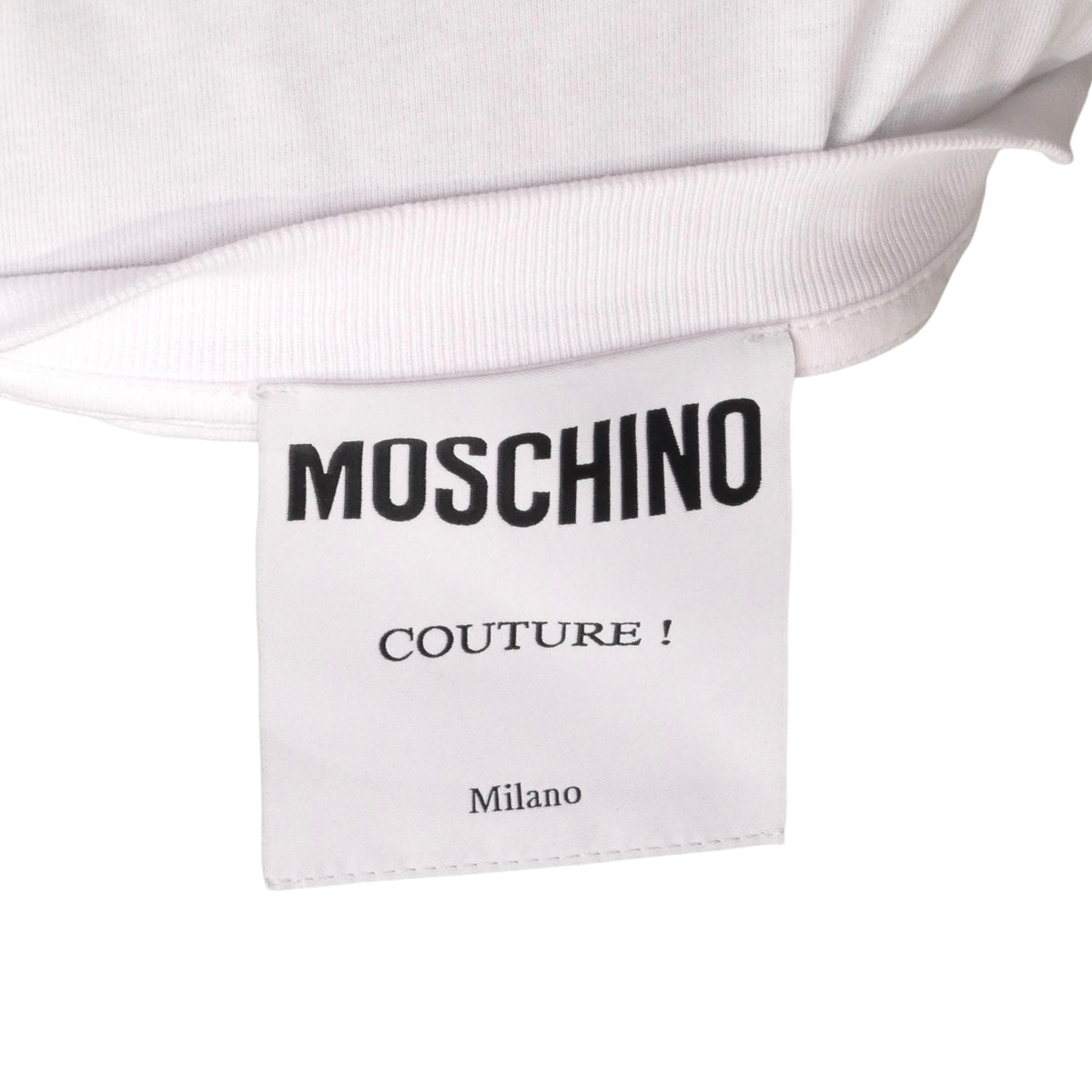 MOSCHINO COUTURE! - 2025 White & Black Smiley T-Shirt, Multiple Sizes Available