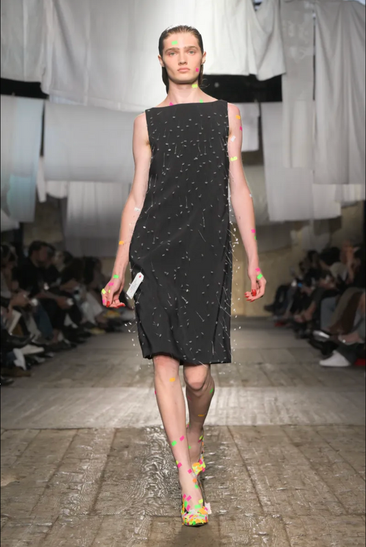 MOSCHINO COUTURE! - S2025 Black Crepe Shift Dress, Multiple Items Available