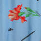 MOSCHINO COUTURE! - R2025 Blue & Red Floral Cotton Dress, Size-2