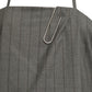 MOSCHINO COUTURE! - 2025 Grey Wool Pinstripe Halter Dress, Multiple Items Available