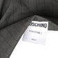 MOSCHINO COUTURE! - 2025 Grey Wool Pinstripe Halter Dress, Multiple Items Available