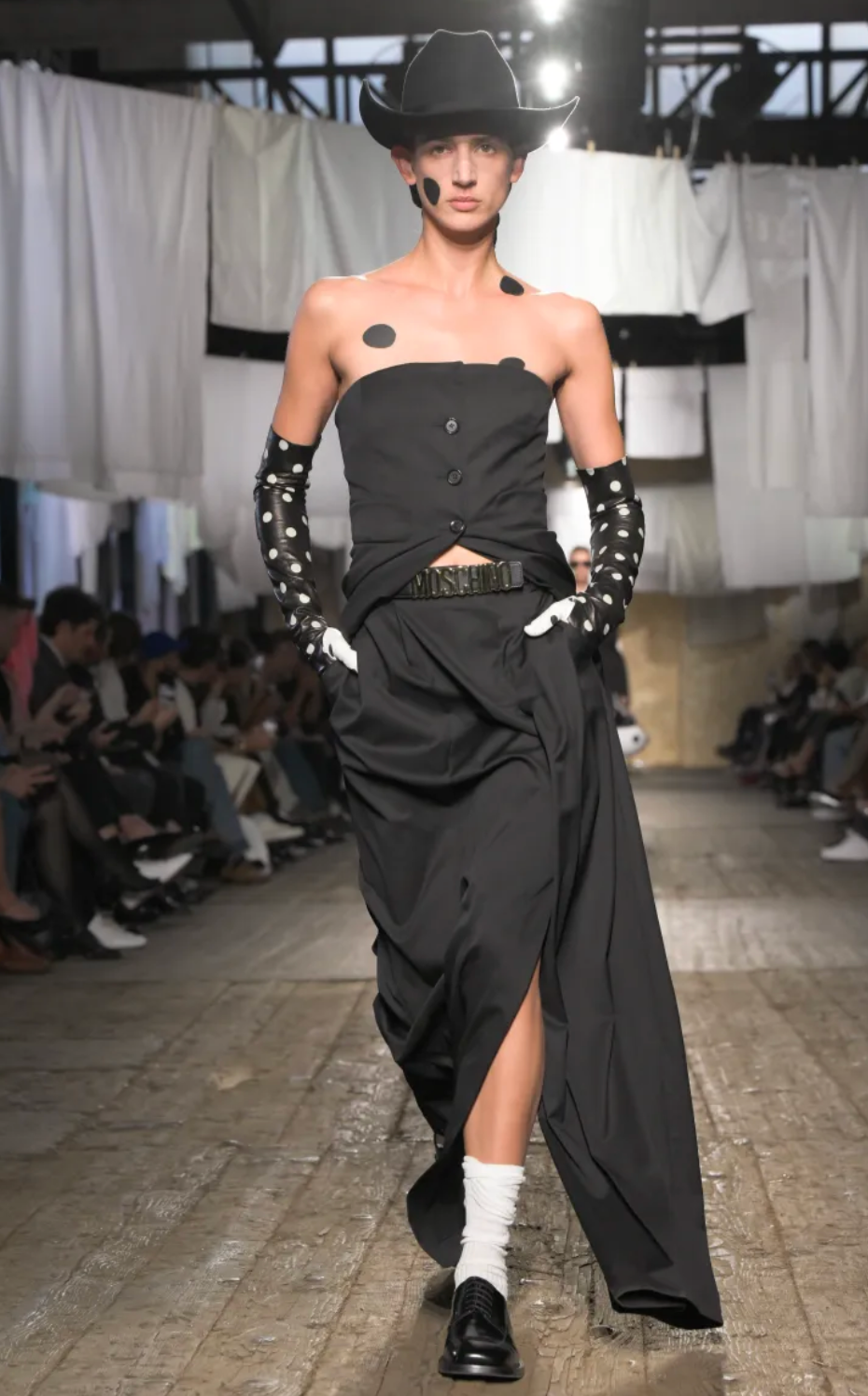 MOSCHINO COUTURE! - 2025 Black Upside Down Blazer Bustier, Multiple Sizes Available