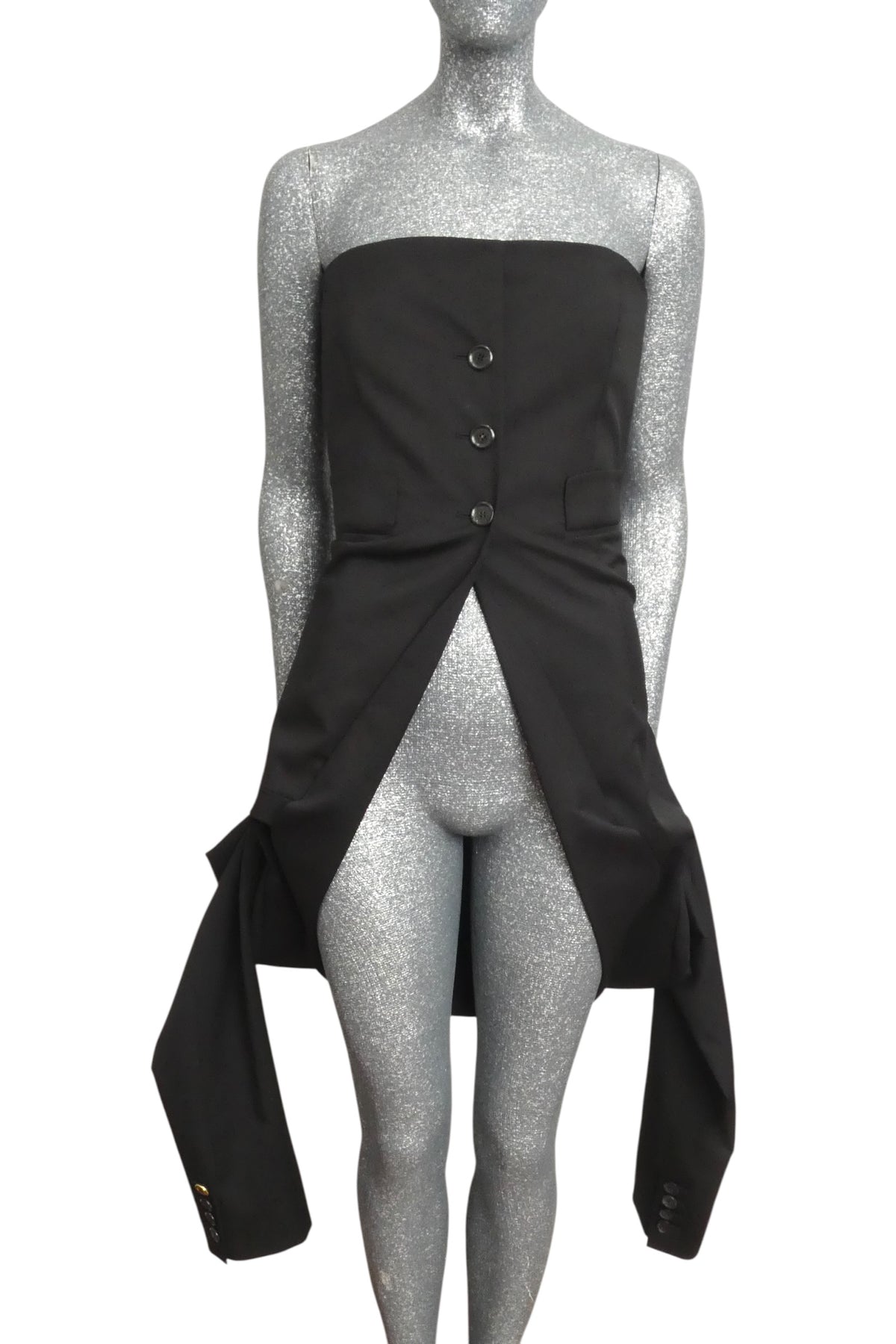 MOSCHINO COUTURE! - 2025 Black Upside Down Blazer Bustier, Multiple Sizes Available