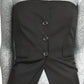 MOSCHINO COUTURE! - 2025 Black Upside Down Blazer Bustier, Multiple Sizes Available