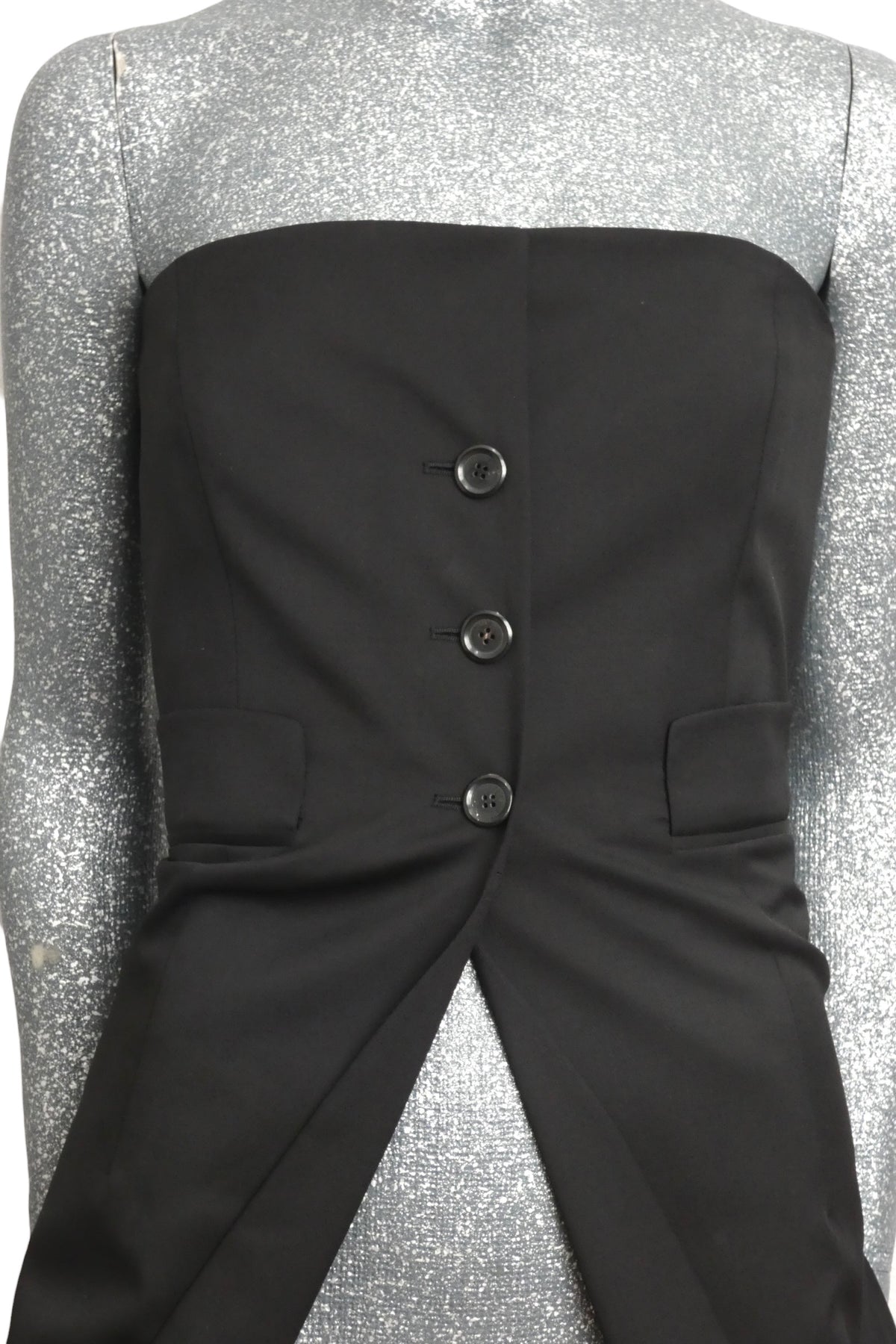MOSCHINO COUTURE! - 2025 Black Upside Down Blazer Bustier, Multiple Sizes Available
