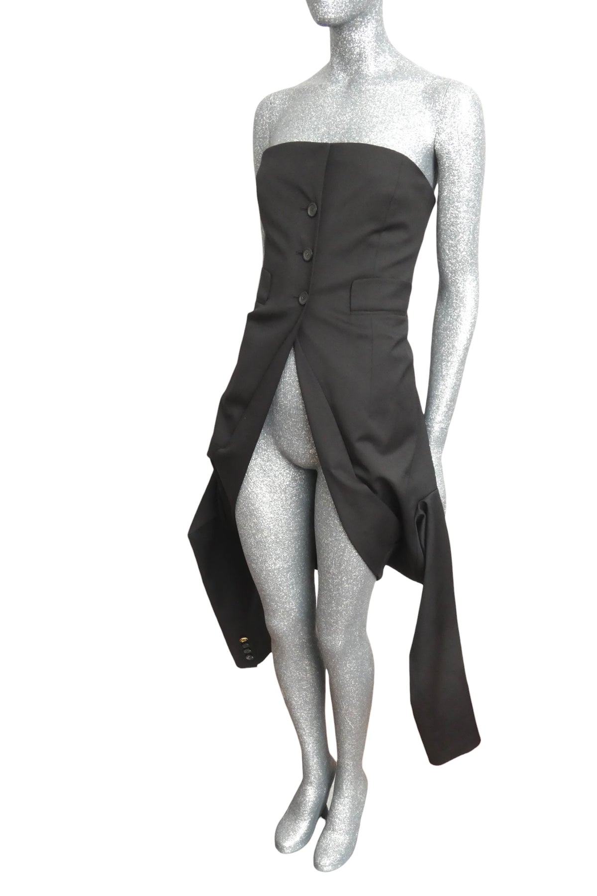 MOSCHINO COUTURE! - 2025 Black Upside Down Blazer Bustier, Multiple Sizes Available