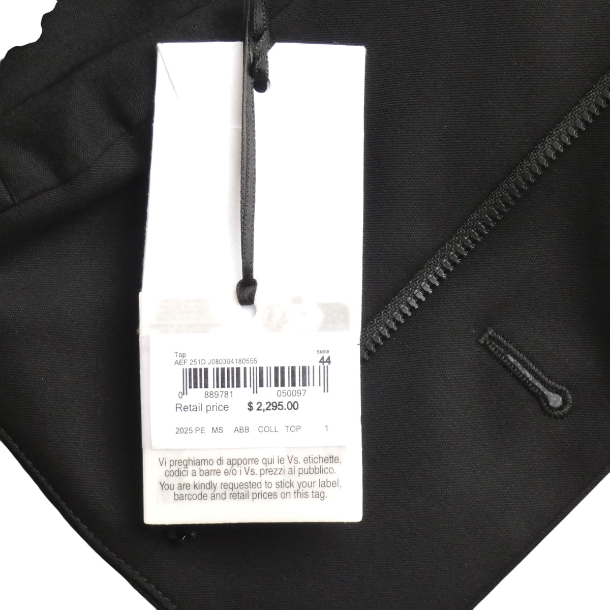 MOSCHINO COUTURE! - 2025 Black Upside Down Blazer Bustier, Multiple Sizes Available